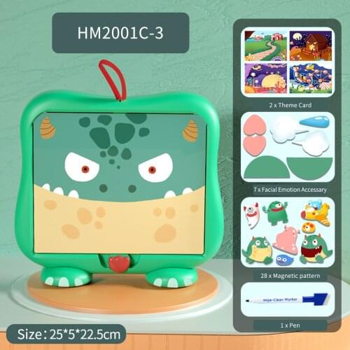 Magnetic Dry Erase Drawing Board for Toddlers with Learning Cards & Letters Educative Doodle Alphabet Magnets Toy