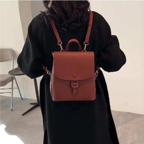 Fashion Women Luxury Mini Backpack Ladies Designer Leather Small Cute Back Pack Travel Girls Purses Multifunctional Shoulder Bag