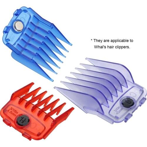 Set of 10PCS Hair Clipper Combs Guide Kit Compatible with Whals Hair Clippers Colorful Plastic Magnetic Hair Trimmer Guards