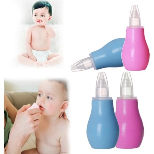 Newborn Baby Safe Nose Cleaner Portable Manual Silicone Nasal Aspirator Baby Nose Soft Cleaning Tool