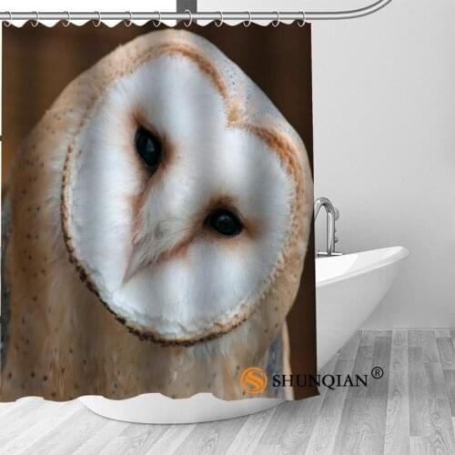 New Barn Owl Shower Curtain Bathroom Decorations For Home Waterproof Fabric Curtain Shower Bath Curtain A18.1.3
