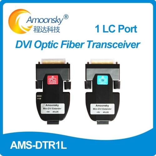 Optical DVI Extender DTR1L support 2km Transmission Distance use for dot matrix p3.2 smd rgb led module display