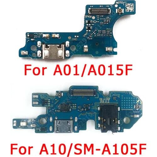 Original Charging Port For Samsung Galaxy A01 A10 Charge Board USB Connector PCB Socket Flex Mic Replacement Repair Spare Parts