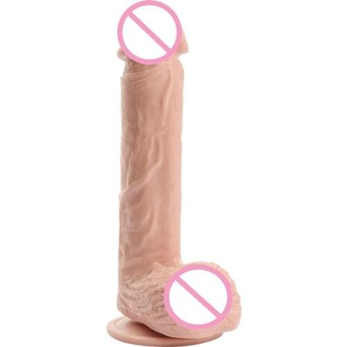 Flesh Big Dildo Suction Cup Realistic Dildo Sex Toys For Women Artificial Penis Clear Veins Big Dick Erotic Product