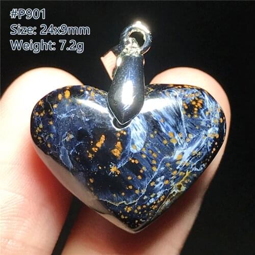 Natural Blue Pietersite Pendant Necklace Jewelry For Women Men Healing Luck Crystal Beads Namibia Energy Stone Rope Chains AAAAA
