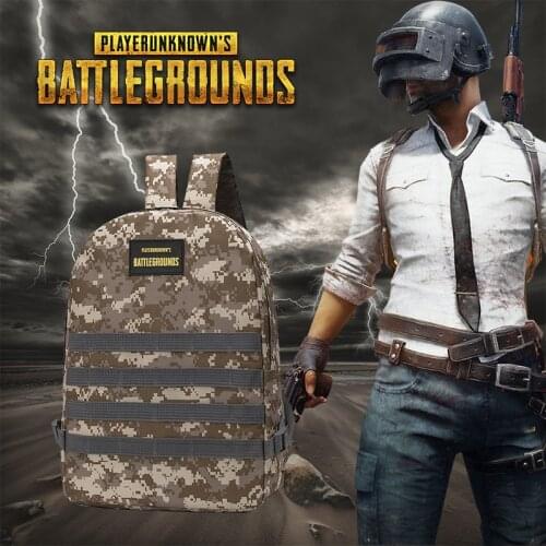 PUBG 3 Level Desert Backpack Camouflage Nylon Mens Backpack Large Capacity Travel Backpack Boys School Bag PJL019