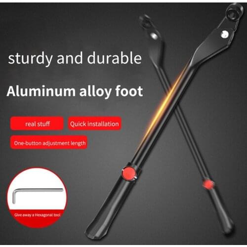 New Adjustable Bicycle Kickstand Mountain Bike Mtb Aluminum Side Rear Kick Stand Soporte Bicicleta Подножка Для Велосипеда