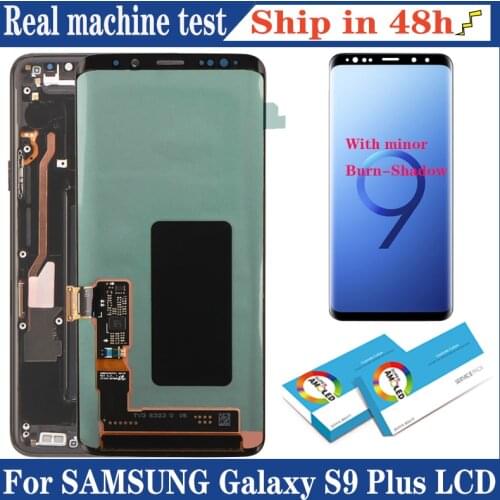With Burn Shado 6.2” Display for SAMSUNG Galaxy S9 Plus G965 G965F LCD Display Touch Screen Digitizer Repair LCD