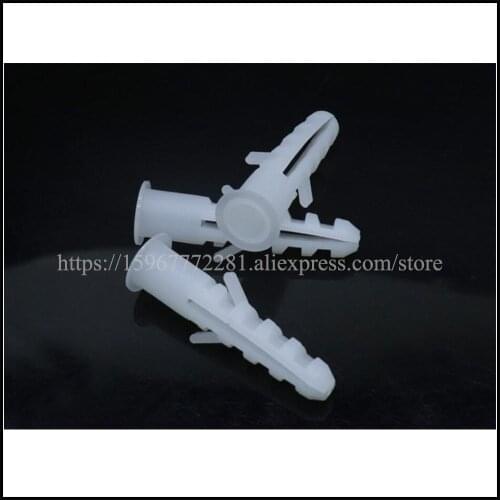 100PCS PE roundness Plastic expansion pipe dowel M8*35/M8*40mm rubber plug plastic pipe nylon column expansion screw wall plugs