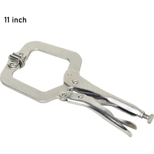 11inch Alloy Steel C Clamp Vise Grip Locking Welding Quick Pliers Pincers Tongs Forceps Wood Tenon Repair Tools