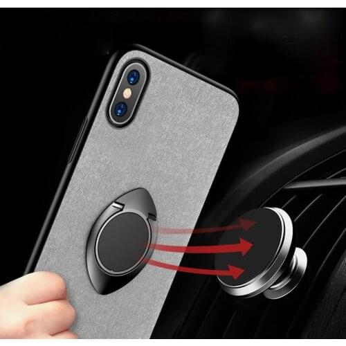 Ultra-thin Magnetic Mobile Phone Ring Buckle Bracket Metal Support Frame Phone Shell Holder Stand 360-degree Rotating