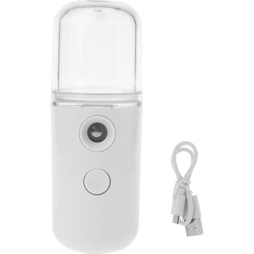 Portable USB Rechargeable Nano Humidifier Cooling Mist Sprayer Nano Facial Steamer Beauty Device
