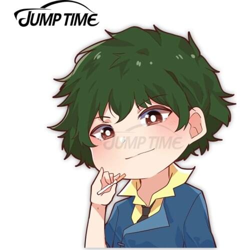 Jump Time 13 x 9.6cm Car Decor Spike Cartoon Avatar Car Stickers Wiper Surfboard Laptop Peeker Waterproof Vinyl Decoration