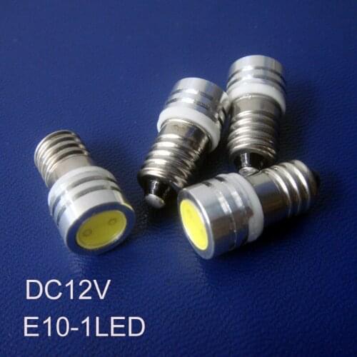 High quality 12V E10 led,E10 LED lamp 12V,E10 led light,E10 Bulb 12V 1W,E10 Light 1W,E10 12V,E10 LED 12V,free shipping 50pcs/lot