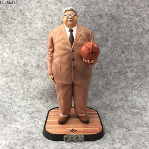 1PCS Anime SLAM DUNK 21CM GK Shohoku Team Teacher Anzai SL DUK Scenes 1/7 PVC action figure Model toys Collectible Dropshipping