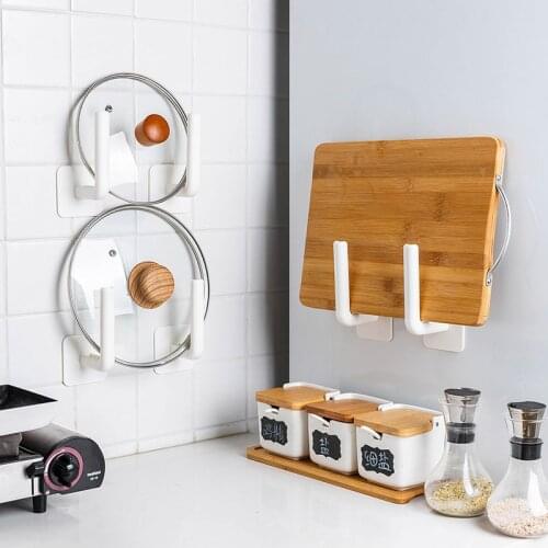 1Pc Kitchen Self-adhesive Accessories Under Cabinet Paper Roll Rack Towel Holder Tissue Hanger Storage Rack for Bathroom Toilet