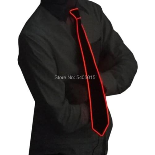 1piece Neon Light Tie 10 colors Select Party Favors Festival Party Gifts Glow Party Supplies For Wedding DIY Decoration