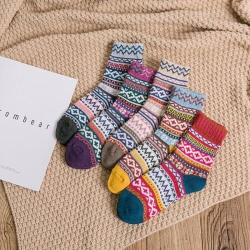 20 Pairs/set New Couple Socks Flower Fashion Stocking Autumn Winter Warm Mens and Womens Socks Wholesale