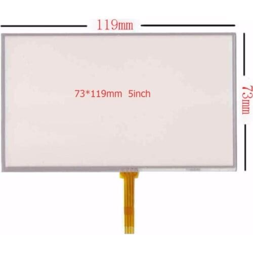 5.0 inch 119*73mm 4 Wired Resistive Touch Screen Panel Panels for Explay PN-980 PN-930 PN-935