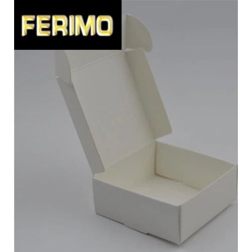 50pcs white Small kraft paper box packaging rectangle gift paper square black soap box brown packaging kraft gift cardboard box