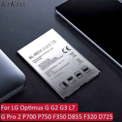BL-44JH BL-47TH BL-53YH BL-54SG BL-54SH BL-59JH BL-59UH Battery For LG Optimus G G2 G3 L7/G Pro 2 P700 P750 F350 D855 F320 D725