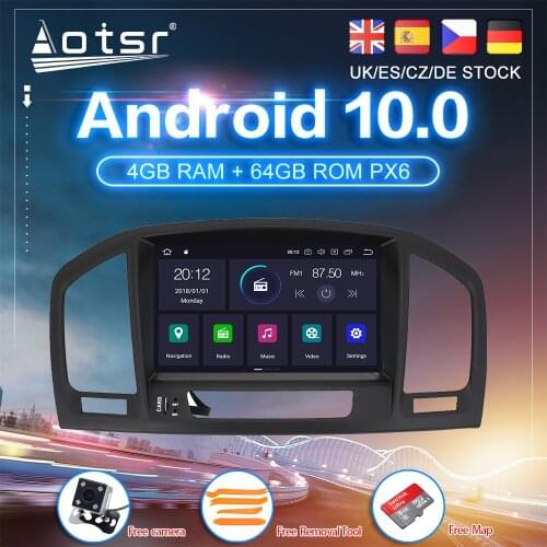 Android 10 For Opel Insignia 1 2009 - 2013 Car DVD PX6 GPS Navigation Carplay Auto Radio Stereo Video Multimedia Player No 2din