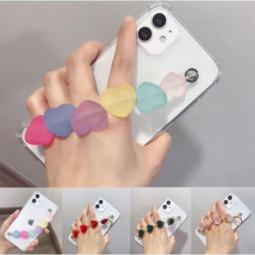 Clear Heart Wrist Strap Chain Phone Case On For Xiaomi Mi 10T Lite 10tLite 10 T Mi10t Xiomi Mi 10T Pro Coque Bracelet Soft Cover