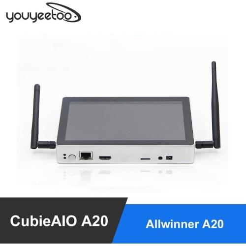 CubieAIO A20 All In One MiniPC BOX with 7"LCD open source Android Linux UART x4 USB x6 Allwinner A20, ARM DEMO BOARD