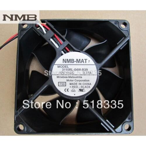 For NMB 3110RL-04W-B39 8025 12v 00.17A dual ball 8cm server inverter cooling fan