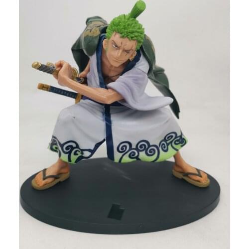15-20cm Japanese Anime One Piece Figurines Roronoa Zoro Kimono Three Sword Style PVC Action Figure Collection Model Toys Gifts