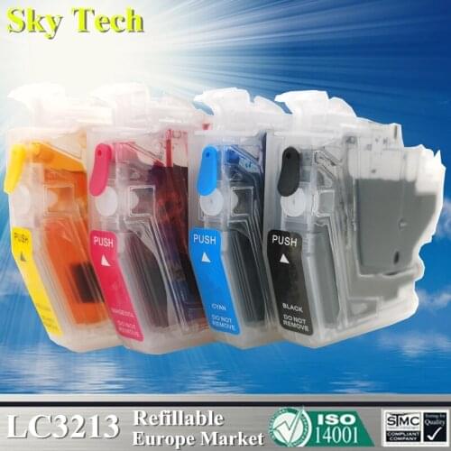 Refillable Ink Cartridge For Brother LC3213 LC3211 , For J572DW / J772DW / J774DW / J491DW / J497DW / J890DW / J895DW etc