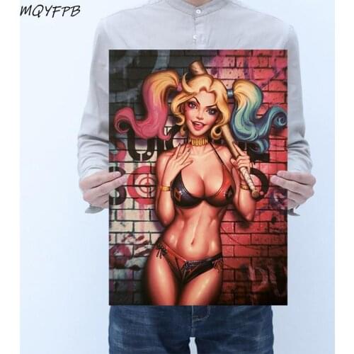 Clown Kraft Paper Anime Poster Wall Sticker Home Furnishings Decorative Painting