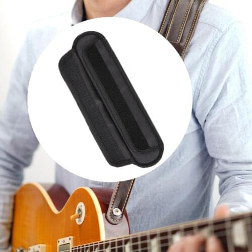 Guitar Pad Fastener Tape Design Comfortable Touch Black Electric Bass Guitar Belt for Guitar Professional Accessories