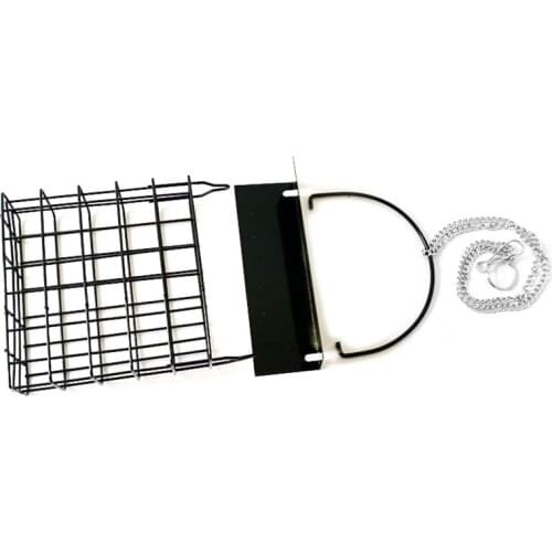 Chicken Feeder Basket Chicks Foraging Toy Metal Hanging Birdfeeders Bird Feeding Device for Small Parakeets Cockatiels