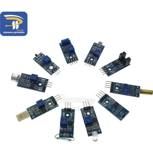 Hall Switch Speed DS18B20 Module Sound Vibration Photosensitive Reed Infrared Reflective Sensor For Arduino Smart Car Diy Kit