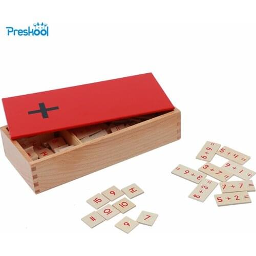Montessori Kids Toy Addition Equations And Sums Box for Early Childhood Education Preschool Kids Brinquedos Juguetes