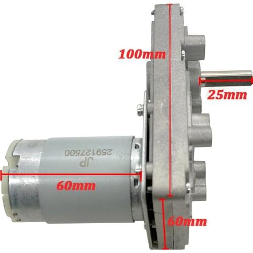 Linear Actuator Motor DC 12V 24V Gear Motor 15~20kg/cm High-Torque Metal Gear 45rpm 95rpm 100rpm 120rpm 210rpm 270rpm