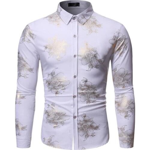 Mens Nightclub Button Down Dress Shirt Tuxedo Shirts 2022 Luxury Brand Slim Fit Long Sleeve Shirt Men Streetwear Casual Shirt
