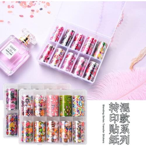 Nail Sticker Star Sky Transfer Valentines Mixed Series Love Butterfly Red Lips High Heels Art Star Sky Transfer Decals Nails