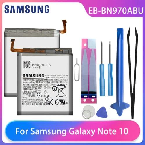 Original Samsung Galaxy Note 10 Note X Note10 Phone Battery EB-BN970ABU 3500mAh Samsung Batteries Free Tools AKKU