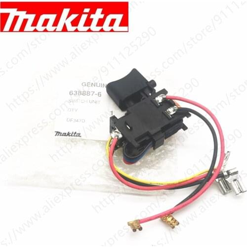 Genuine Switch For Makita HP457D DF457DWE DF457D HP347D DF347D HP457 DF347DWE 638862-2 638887-6 cordless screw driver drill