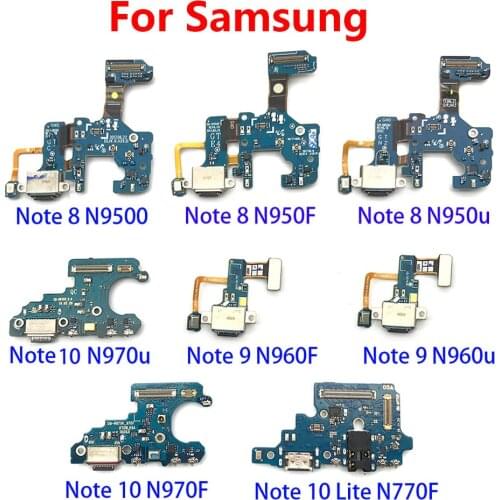 USB Charging Port Connector Board Parts Flex Cable For Samsung Note 8 9 10 Lite N970U N970F N950F N950U N960F N960U