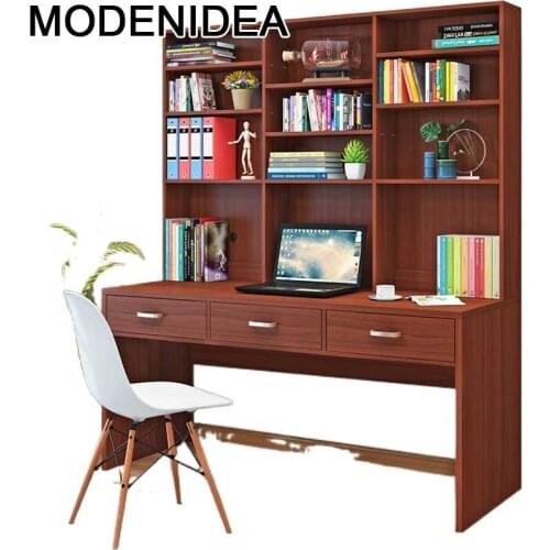 Bed Tray Mueble Desk Para Notebook Biurko Study Escritorio De Oficina Scrivania Laptop Stand Computer Mesa Table With Bookshelf