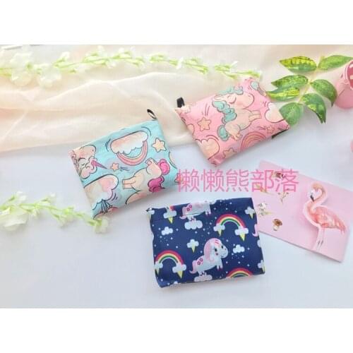 1PCS 55CM Cute Unicorn Fashion Anime Portable Shopping Bag Reusable Tote Foldable Handbags Storage Bags NEW