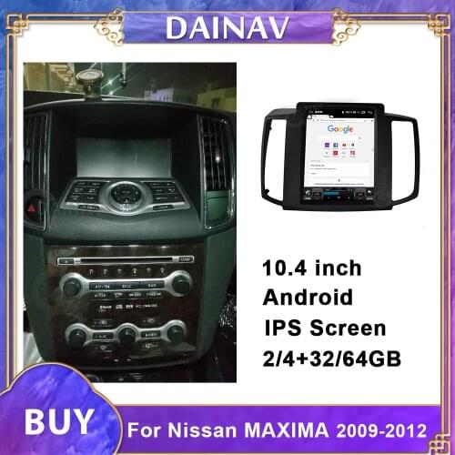 Vertical Screen Android Car Radio GPS Navigation For Nissan MAXIMA 2010 Tesla Style Car Multimedia DVD Player