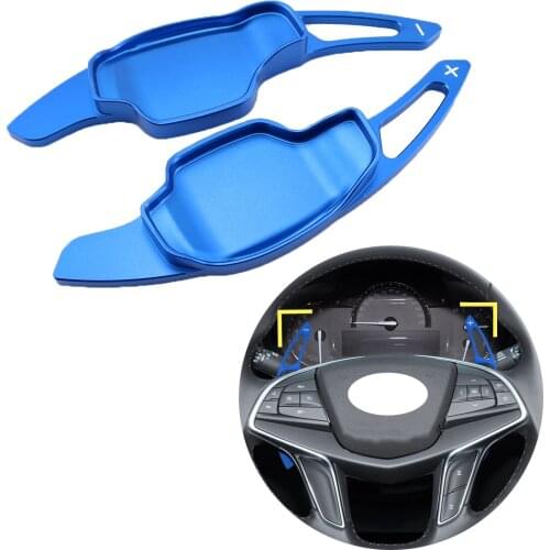 1 Pair Shift Paddle Shifter Extension Fit For Cadillac XT5 2016 2017 2018 Steering Wheel Accessories