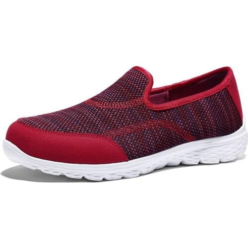 Women Vulcanized Shoes High Quality Women Sneakers Slip on Flats Shoes Women Loafers Plus Size 42 Walking Flat