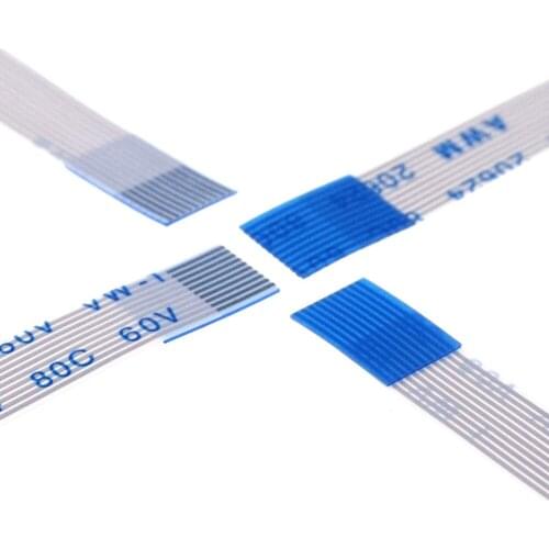 100pcs FFC FPC Flexible flat cable 10 PIN 0.5 mm pitch different ends Length 60 mm 80 100 120 150 200 250 300 400 500 mm ZIF