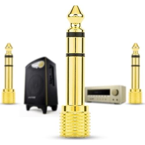 6.5mm 1/4"Male Plug To 3.5mm 1/8" Female Jack Stereo Headphone Audio Adapter