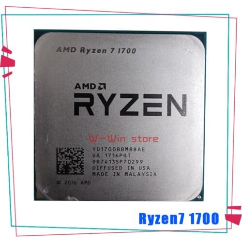 AMD Ryzen 7 1700 R7 1700 3.0 GHz Eight-Core Sixteen-Thread CPU Processor 65W YD1700BBM88AE Socket AM4